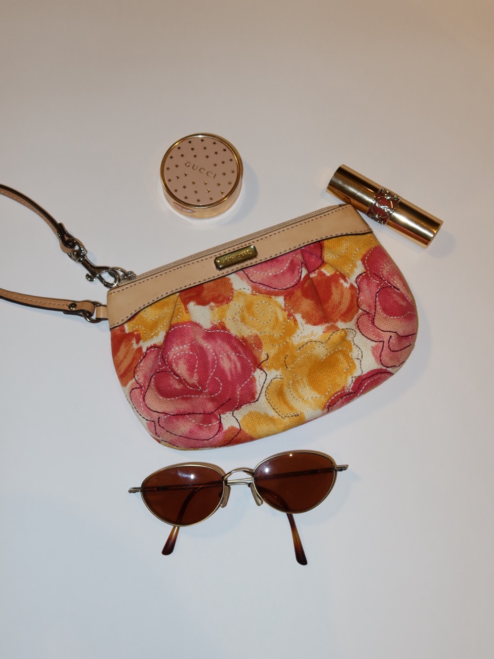 Coach Floral Wristlet